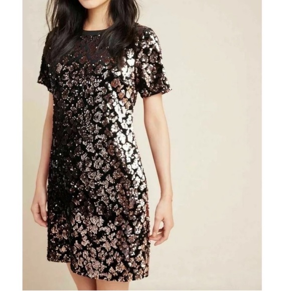 Anthropologie Dresses & Skirts - Anthropologie Sequin Velvet Dress by Ro + De Sz M EUC